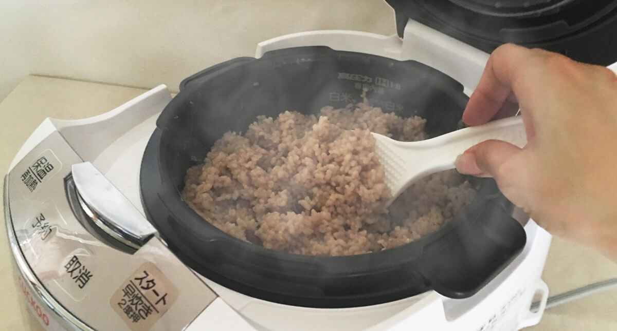 保温して寝かせている、酵素玄米