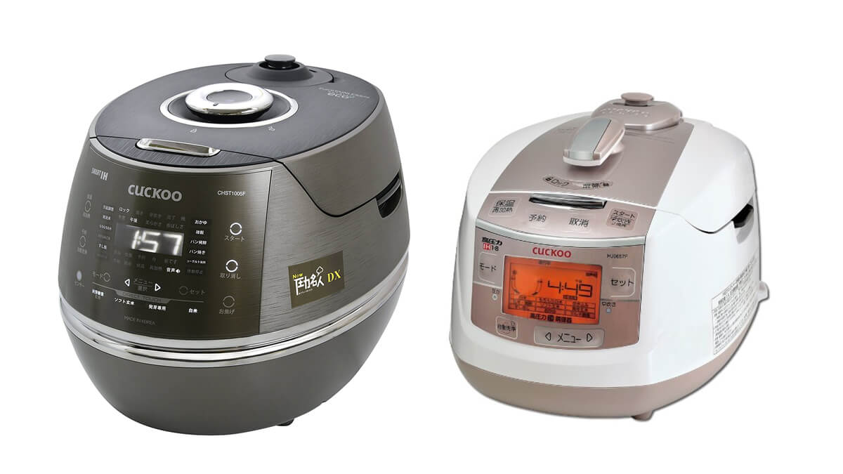 CUCKOO クック New圧力名人と、CUCKOO クック New圧力名人 DX